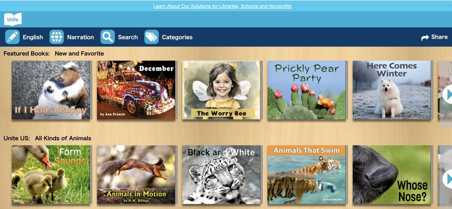 unite for Literacyのトップサイト