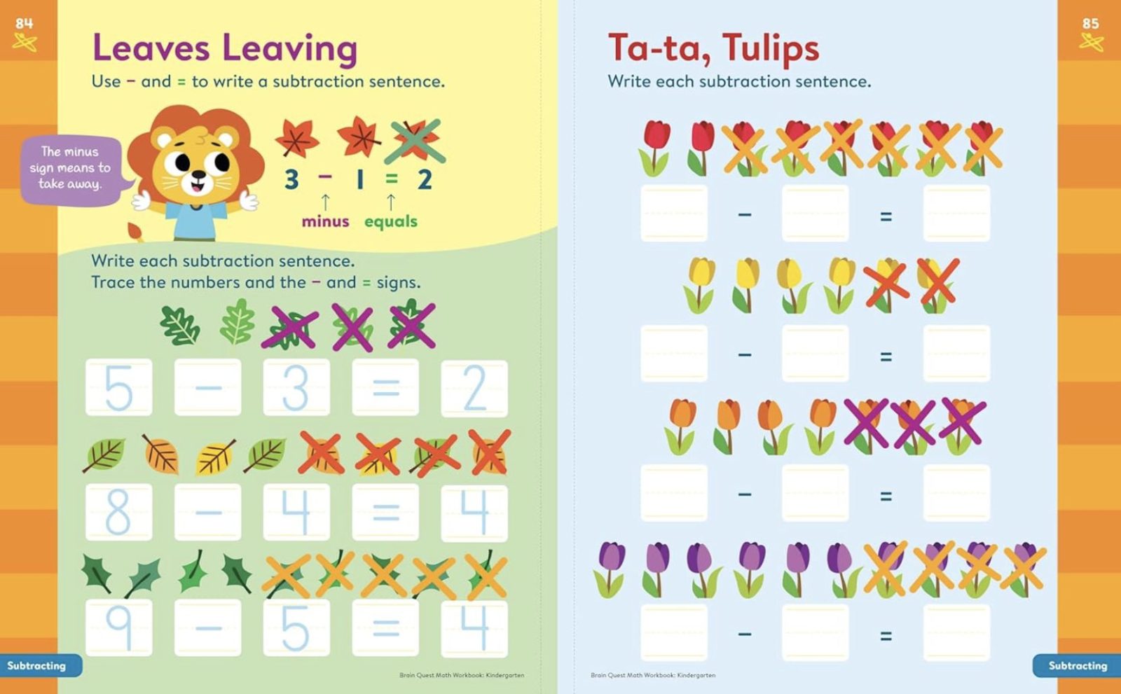 brain quest workbook kindergartenレベルの内容