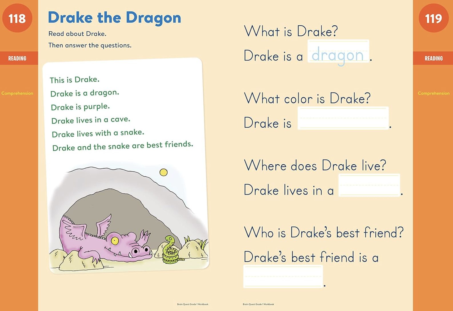 Bran Quest Workbook Grade1レベルのリーディング