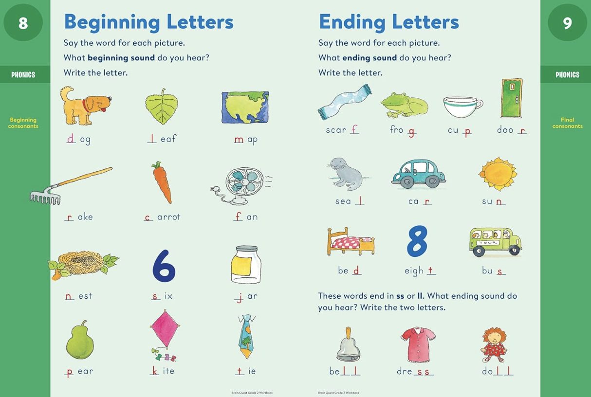 Brain Quest Workbook 2nd Gradeの内容